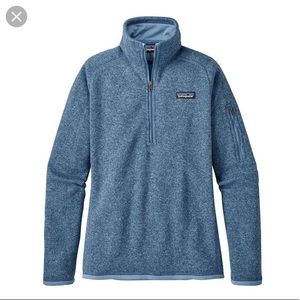 Blue Patagonia half zip pullover